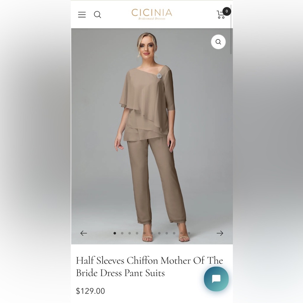 CICINIA MOTHER OF THE BRIDE PANT SUIT